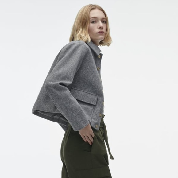 Zara Gold Button Soft Touch Jacket - Picture 6 of 9